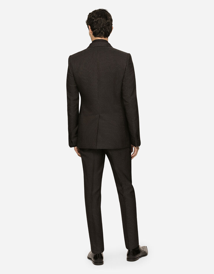 Lamé silk jacquard martinifit tuxedo suit in Multicolor Dolce&Gabbana®