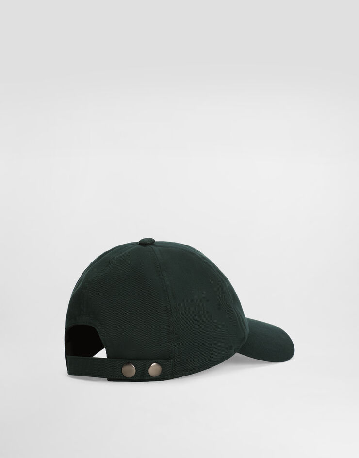 Dolce & Gabbana Cotton gabardine baseball cap Green GH931ZFUFJU