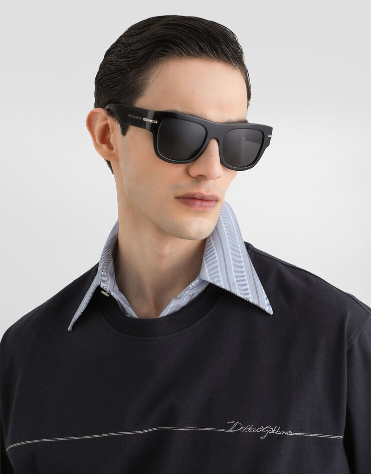 Dolce & Gabbana Футболка из хлопка с логотипом Blue G8PN9ZG7P9N