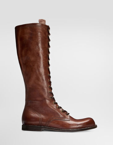 Dolce & Gabbana Leather boots Dolce & Gabbana Leather boots Brown A70176AO019