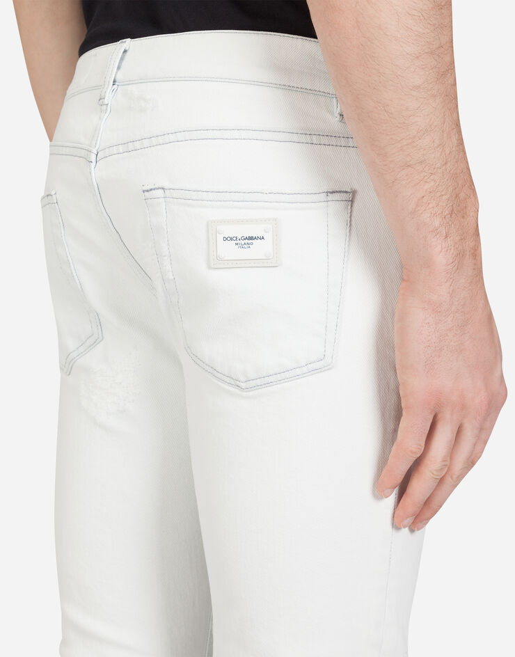 Dolce & Gabbana White stretch skinny jeans BIANCO GY07LDG8BZ8