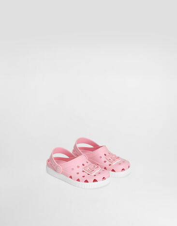 Dolce & Gabbana Rubber slip-ons with DG logo Pink DN0213AT079
