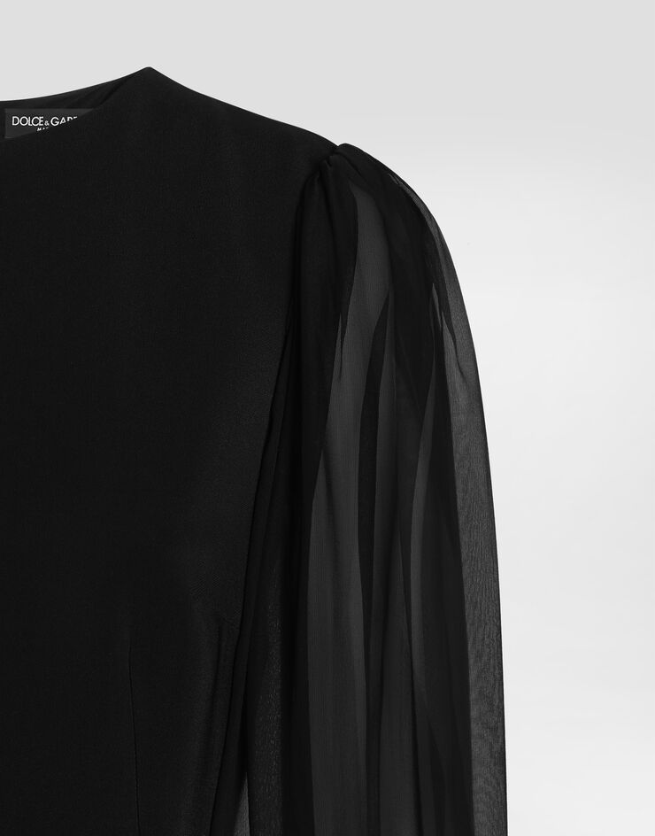 Dolce & Gabbana Structured cady dress Black F611DTFUIAH
