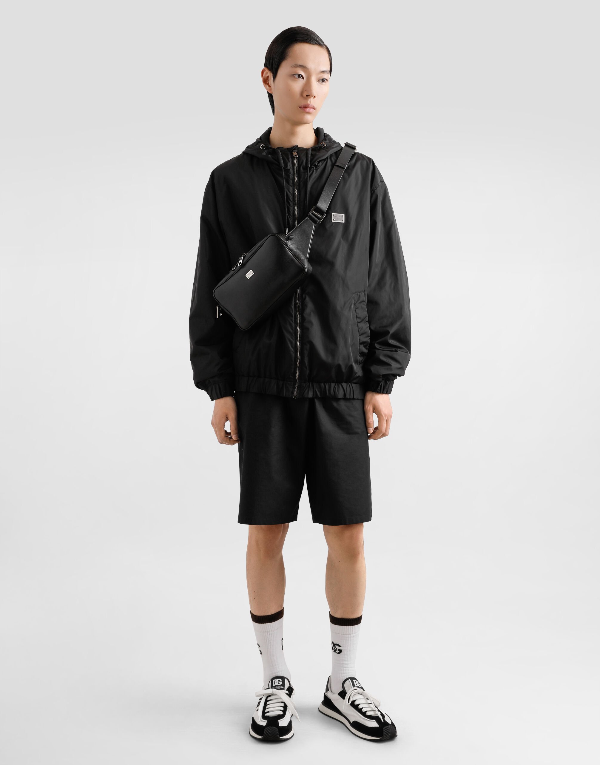 Calfskin crossbody bag in Black for Men | Dolce&Gabbana® US
