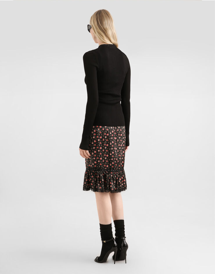 Dolce & Gabbana Débardeur en viscose Noir FXT53TJAIRZ