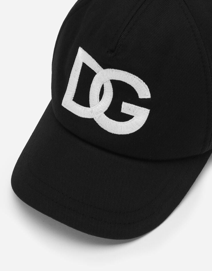 Dolce & Gabbana Baseballkappe mit DG Logopatch Schwarz LB4H80G7D9B