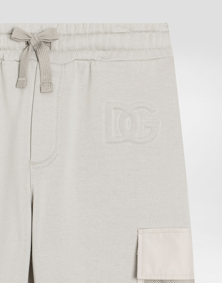 Dolce & Gabbana DG embossed logo fleece trousers Multicolor L4JPKUG7PIT