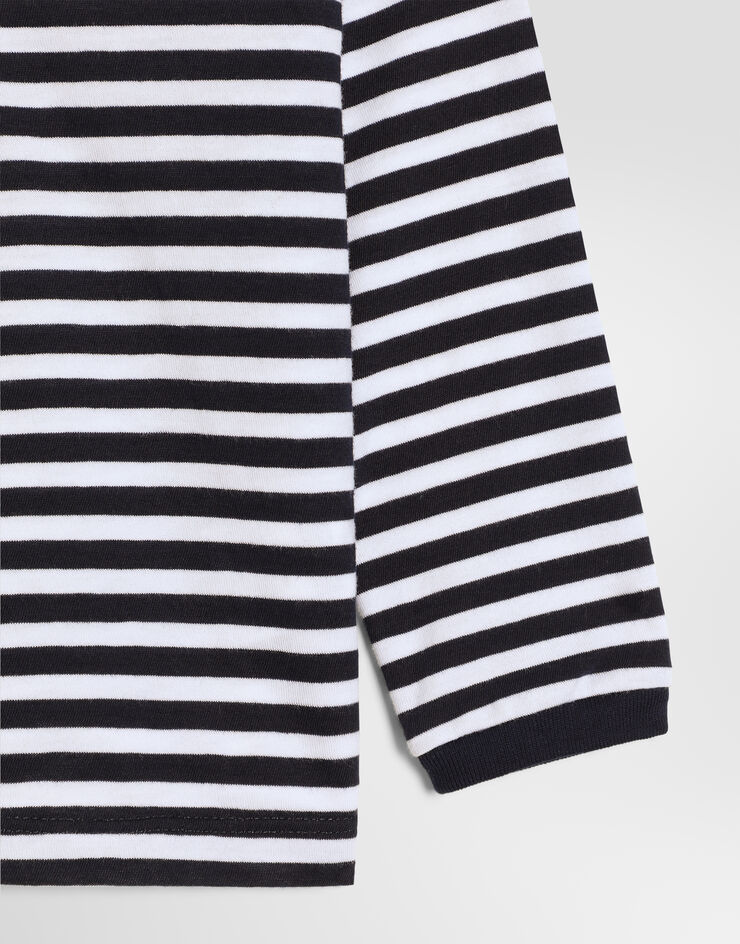 Dolce & Gabbana Serafino in striped jersey Multicolor L1JTKZFBGAV