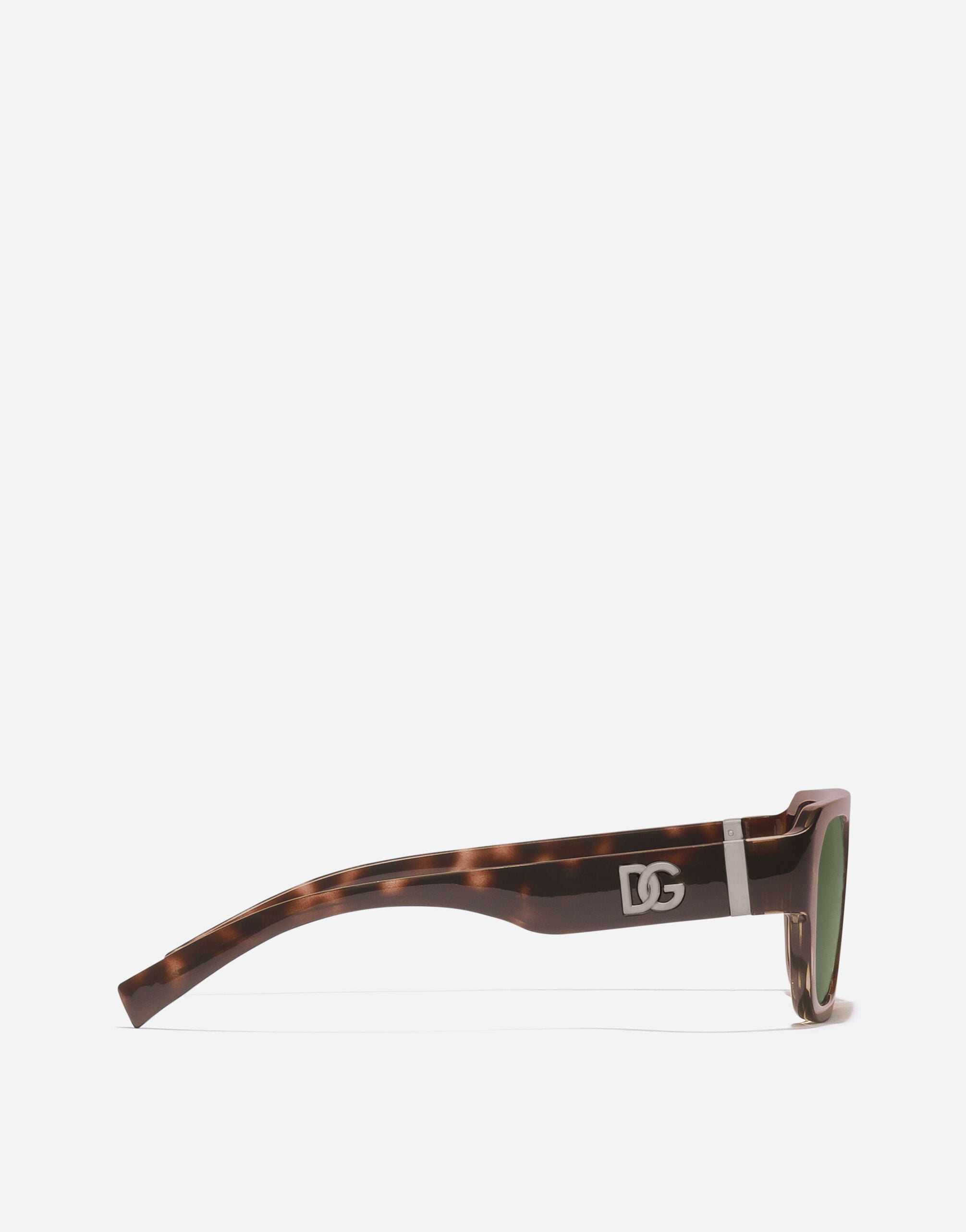 ブラウンのウィメンズ DG クロスド サングラス | Dolce&Gabbana®