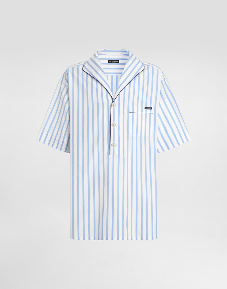 Dolce & Gabbana Striped poplin shirt Multicolor G5OL5TFR52W