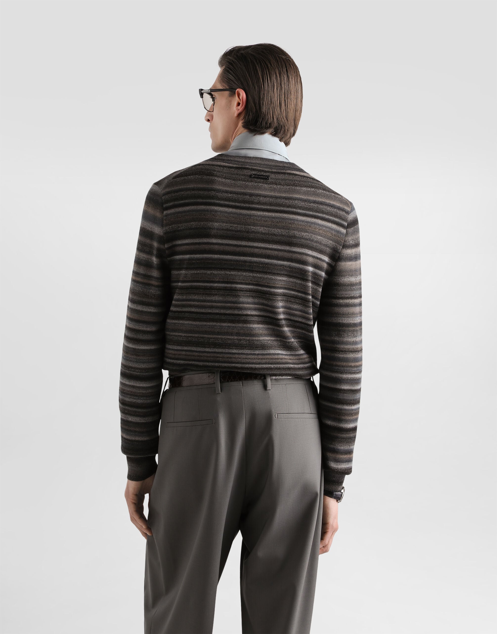 Striped wool pullover - thumbnail 5