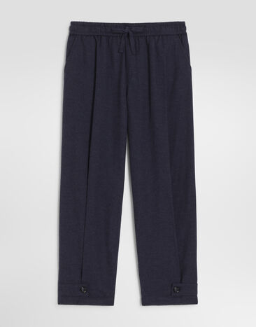 Dolce & Gabbana Melange flannel trousers Grey L45P47FU5ZI