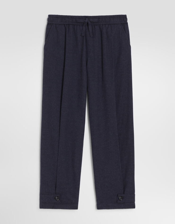 Dolce & Gabbana Melange flannel trousers Dolce & Gabbana Melange flannel trousers Grey L45P47FU5ZI