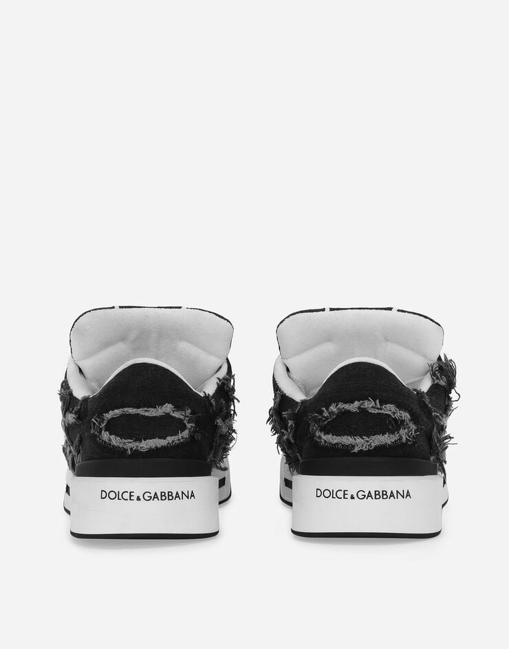 Dolce&Gabbana Sneakers New Roma en denim Noir CS2211AQ257