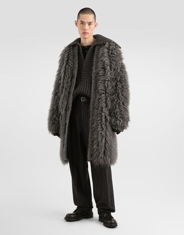 Dolce & Gabbana Fur-effect mohair cardigan Dolce & Gabbana Fur-effect mohair cardigan Grey GXVBWTJGMMS