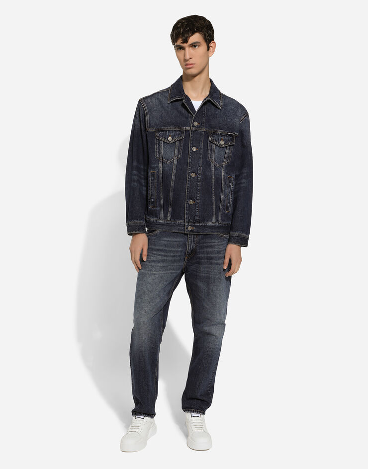 Dolce & Gabbana Vaqueros loose de denim azul Azul GYJDADG8KE5