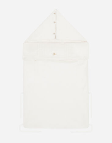 Dolce & Gabbana Interlock and poplin sleep sack with DG embroidery Rosa LNJAD8G7L5F