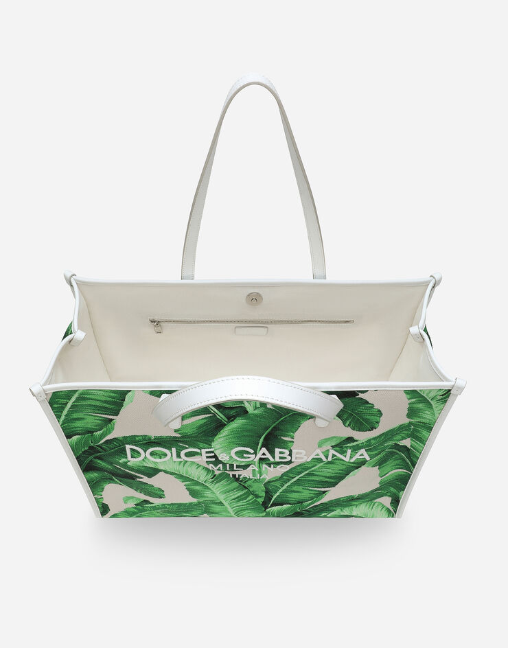 Dolce & Gabbana Großer Shopper aus bedrucktem Canvas Drucken BM2274AQ061