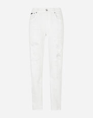 Dolce & Gabbana Boyfriend jeans with rips White FTB47DG8GF5