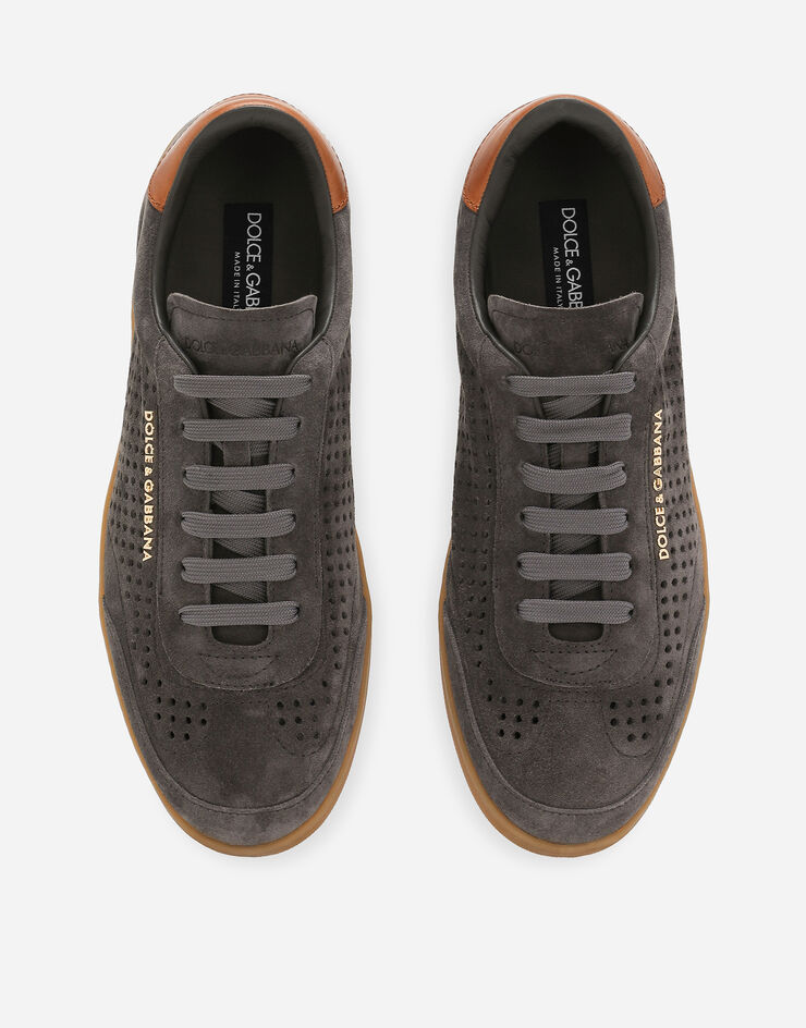 Dolce & Gabbana Sneaker Saint Tropez aus Veloursleder Lila CS2256A5164