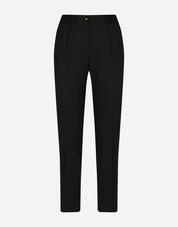 Dolce & Gabbana Pantalón de gabardina Negro F63G8TG9798