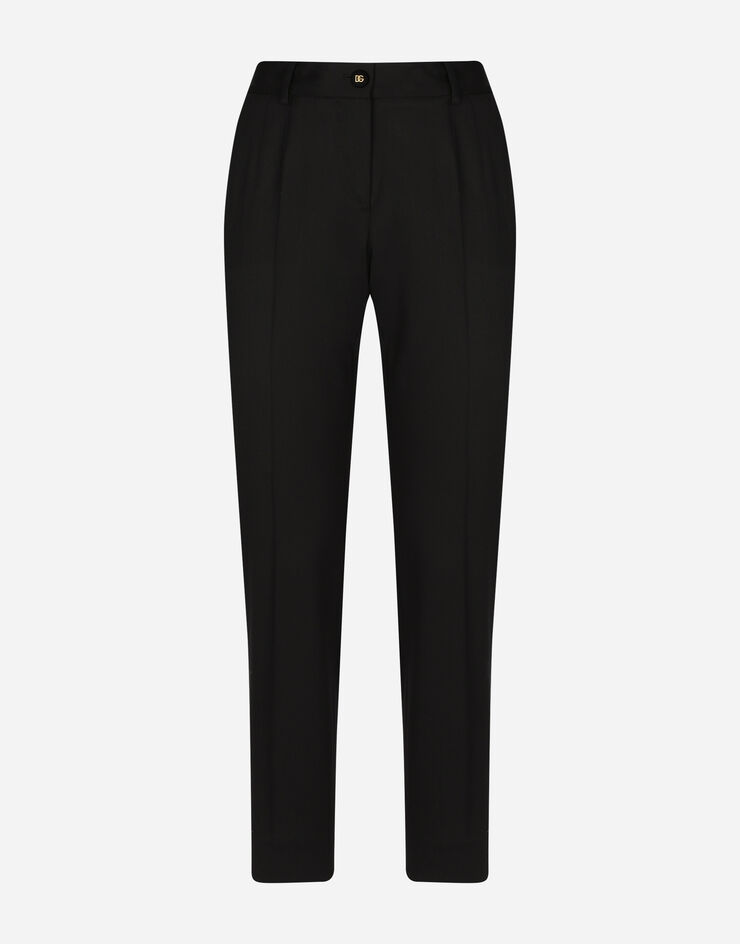 Dolce & Gabbana سروال غبردين أسود FT0CXTFUBF0