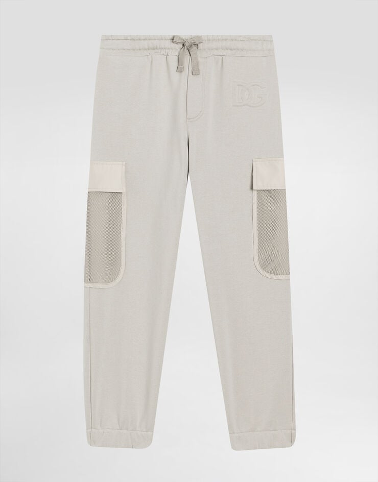 Dolce & Gabbana DG embossed logo fleece trousers Multicolor L4JPKUG7PIT