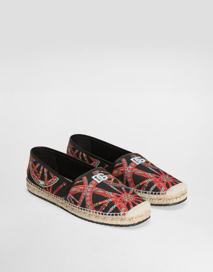 Dolce & Gabbana Espadrilles in carretto-print canvas Multicolor A50730A0638
