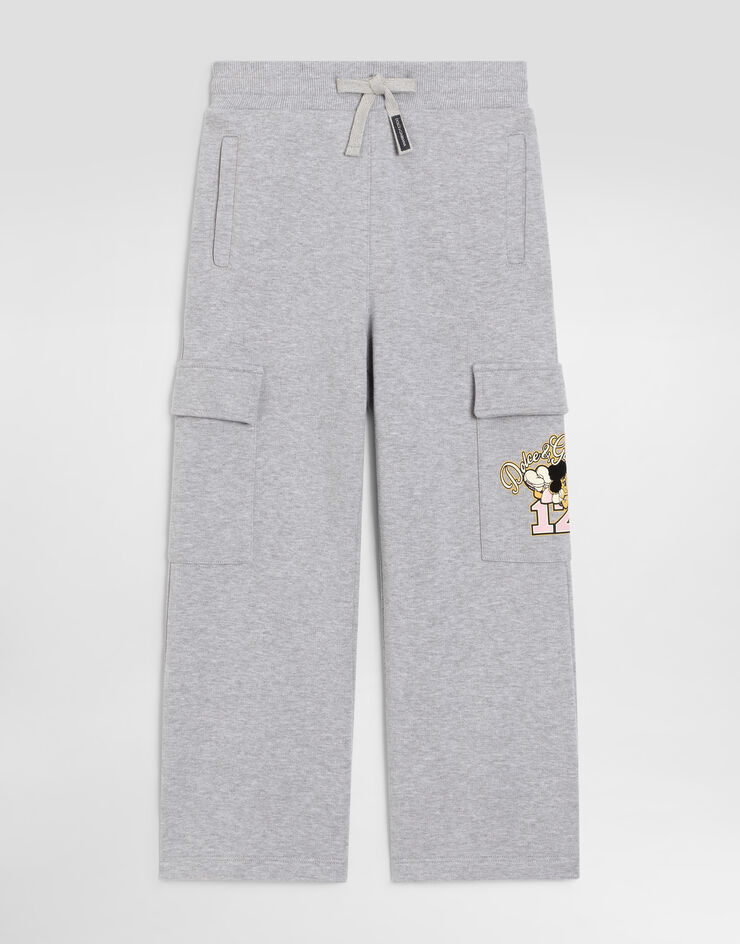 Dolce & Gabbana Fleece trousers with patch  L5JPH7G7P7F