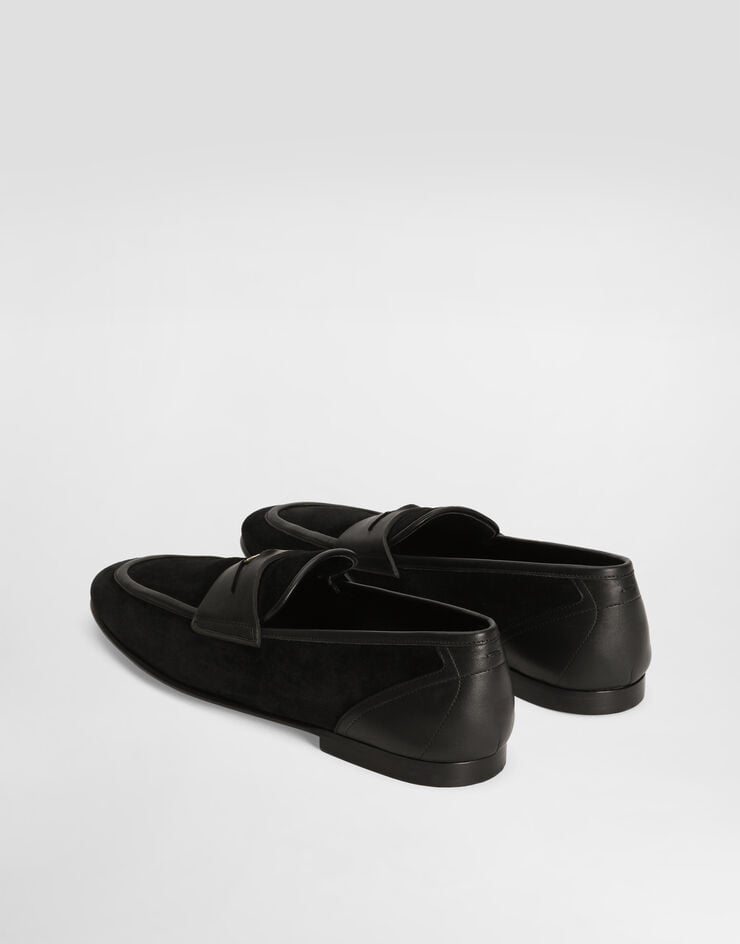 Dolce & Gabbana Split calfskin slipper Black A50741A0084