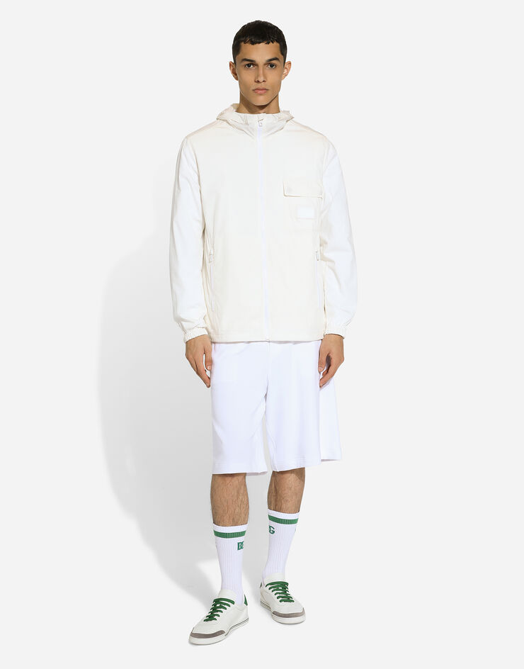 Dolce & Gabbana Jogging-Bermudas mit Plakette Weiss GVUZATG7NTZ