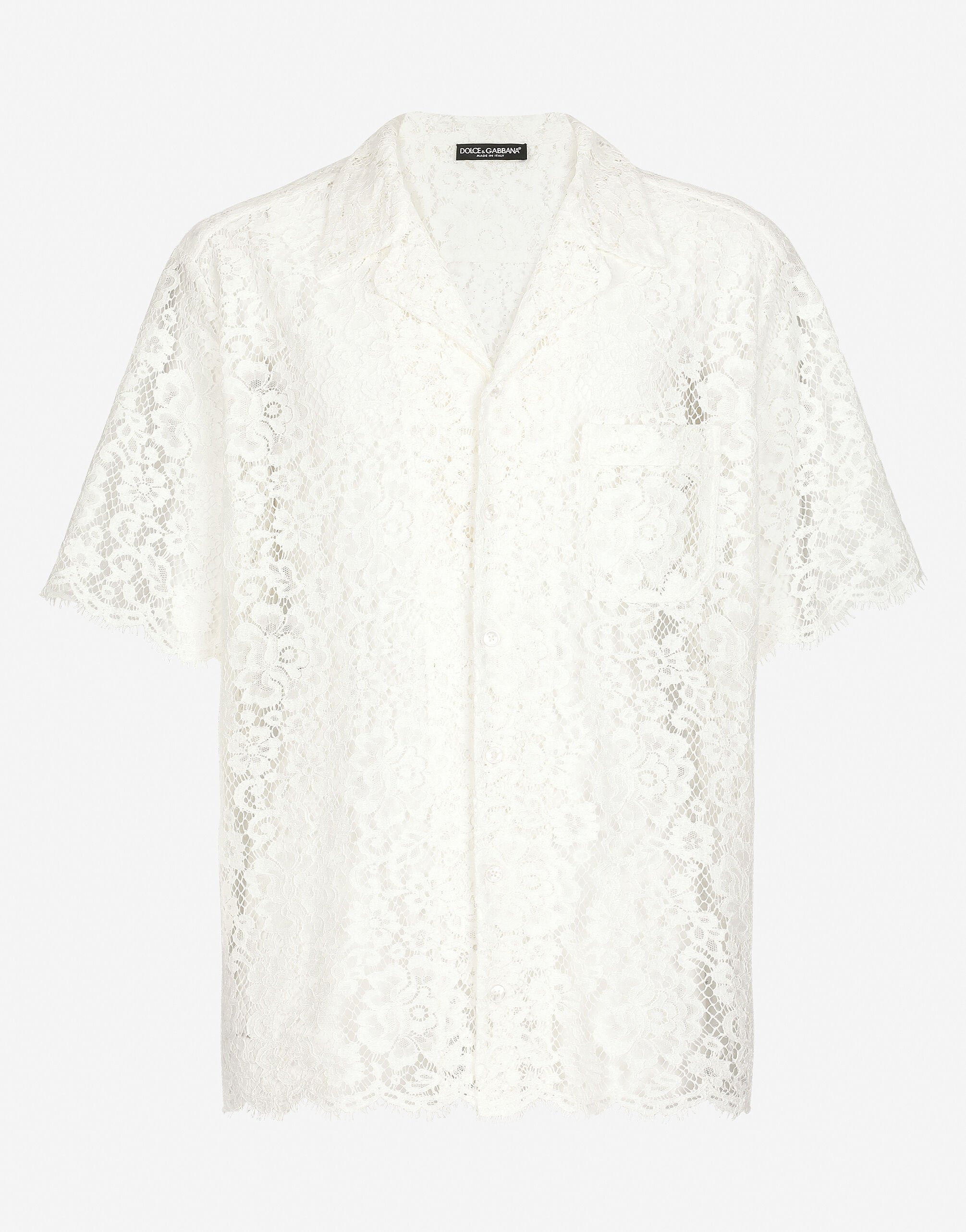 Dolce & Gabbana Hawaii 蕾丝衬衫 银 WNP1L2W1111