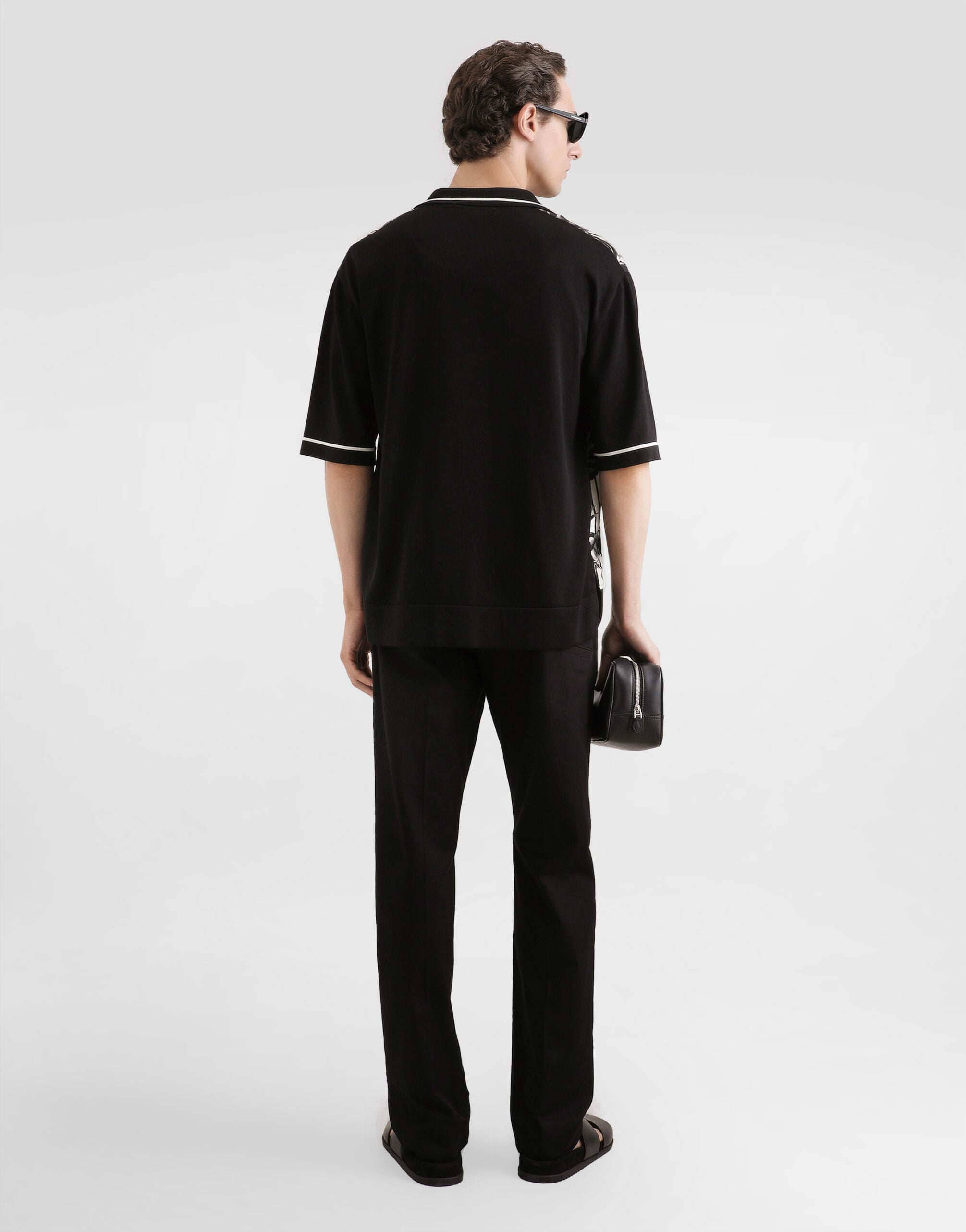 Silk and cotton shirt with twill in Multicolor for Men