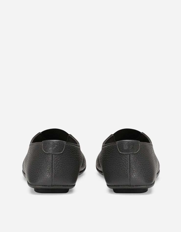 Dolce & Gabbana Slippers en cuir de cerf Gris A50608A8034