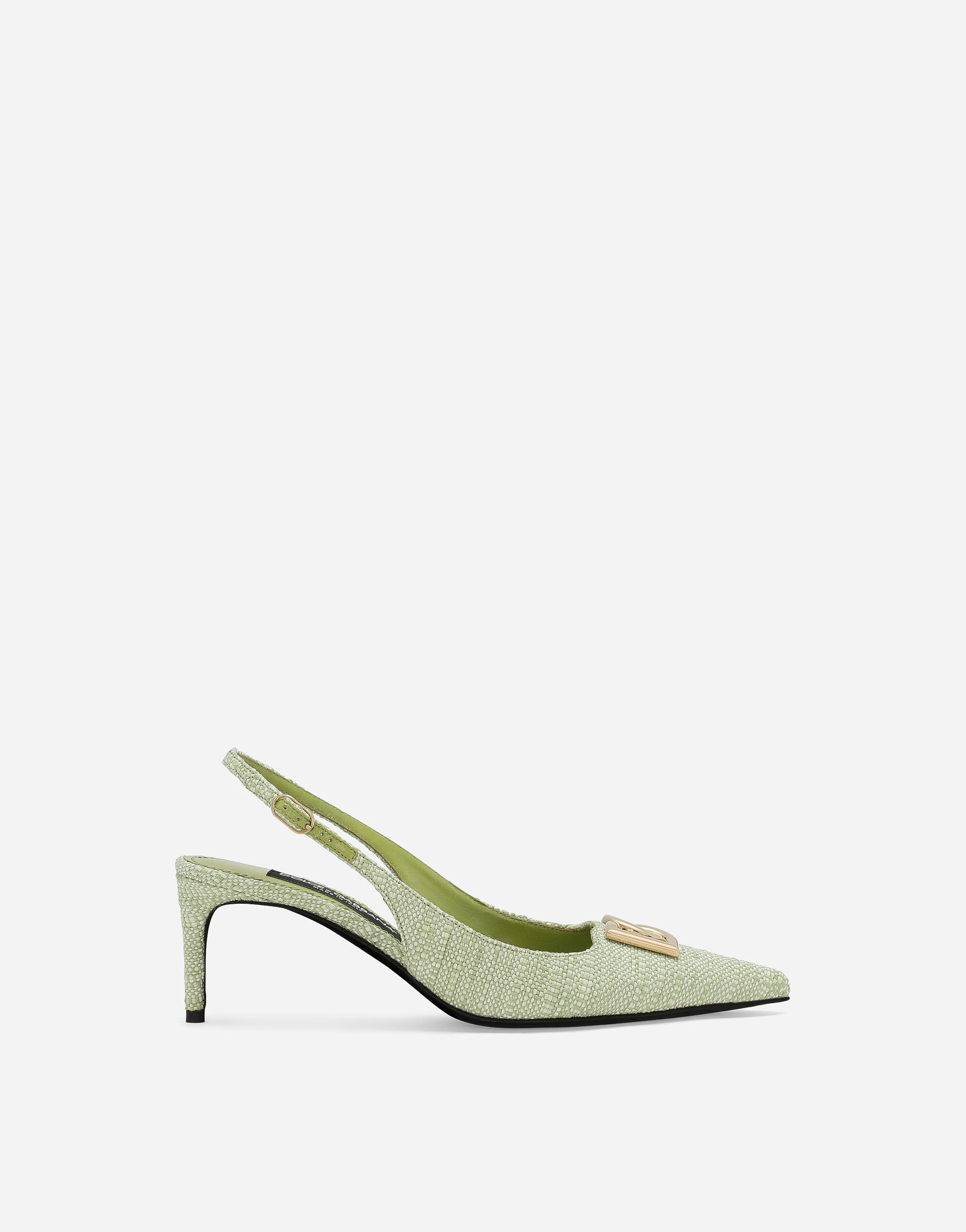 Dolce & Gabbana Raffia slingbacks Green CG0774A2111