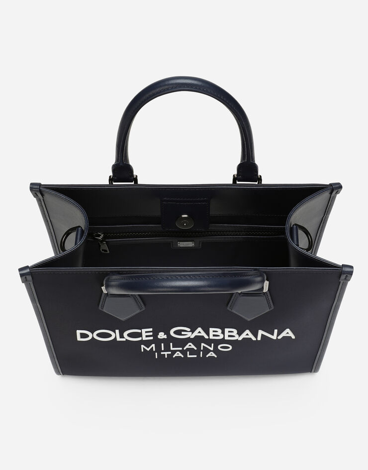 Dolce & Gabbana Small nylon shopper Blue BM2272AG182