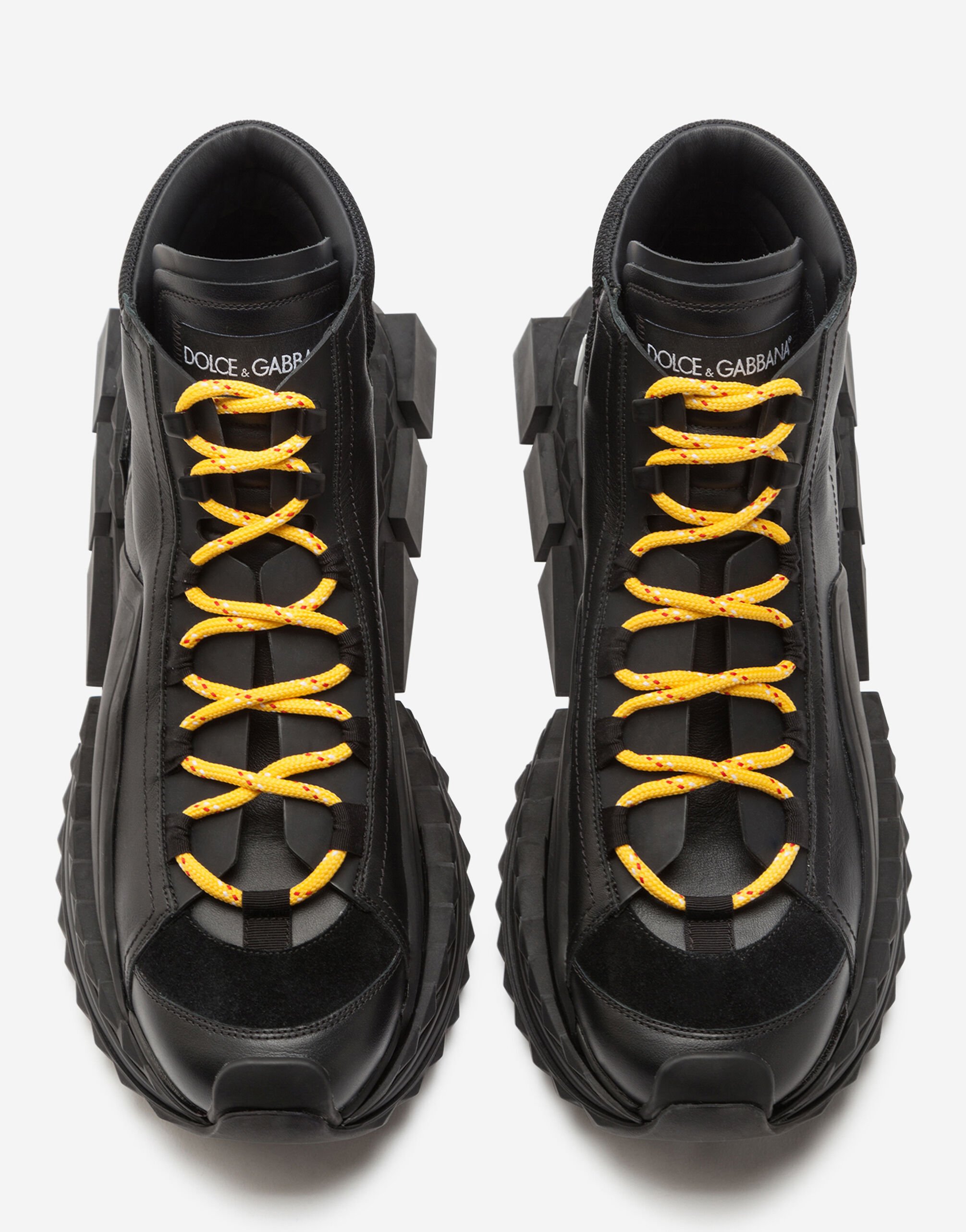 Dolce and gabbana yellow and black sneakers discount