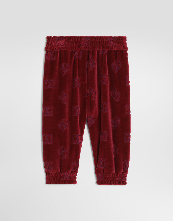 Dolce & Gabbana Logo jacquard jersey trousers Red L2JPK1FJ7DL