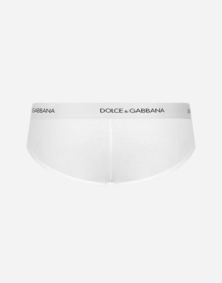 Dolce & Gabbana Fine-rib cotton Brando briefs Bianco M3C21JONN96