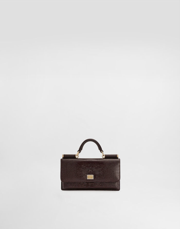 Dolce&Gabbana Iguana-print mini bag Bordeaux BI3280A1095