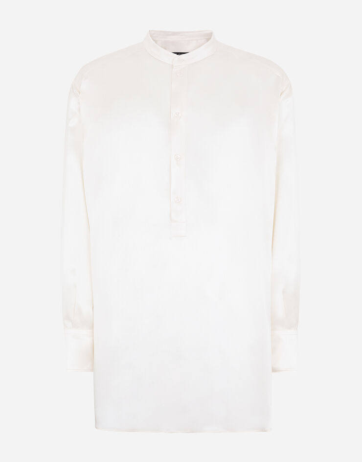 Dolce & Gabbana Silk satin shirt Weiss G5JM8TFU1AU