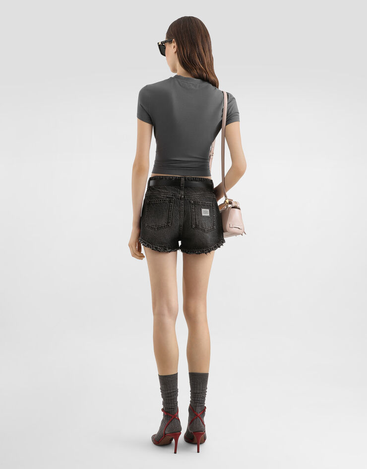 Dolce & Gabbana Jersey t-shirt with print Grey F8V81TGDDPH