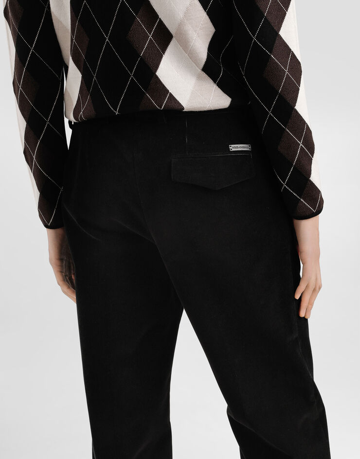Dolce & Gabbana Corduroy trousers Black GP15TTFUVKS