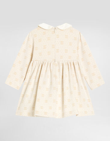 Dolce & Gabbana DG Jacquard and polka dot dress Multicolor L2JDB3FJ7EA