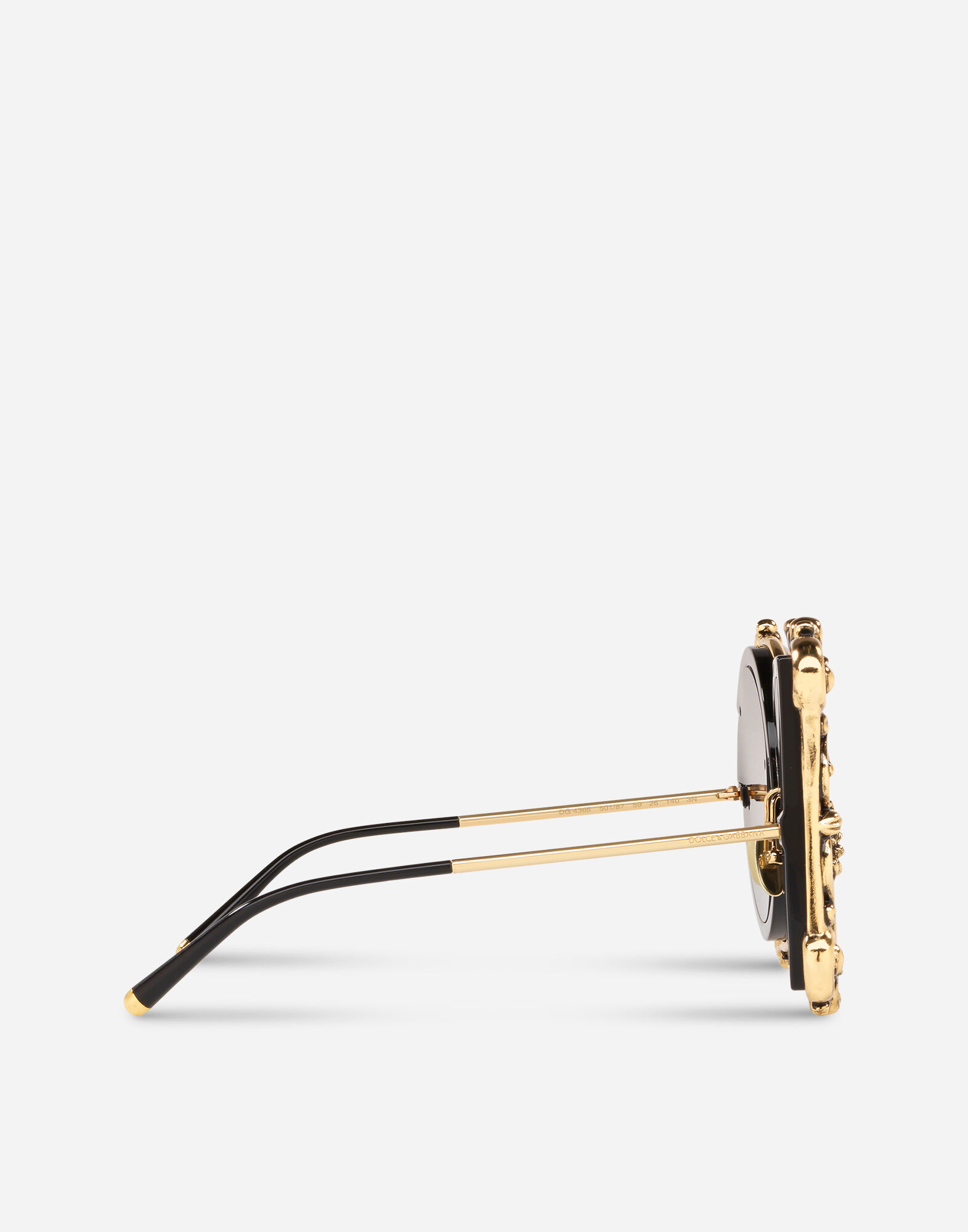 Black and gold new arrivals dolce and gabbana sunglasses