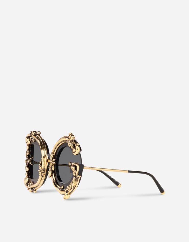 Dolce & Gabbana Солнцезащитные очки DG Baroque ЧЕРНЫЙ И ЗОЛОТОЙ VG4366VP187