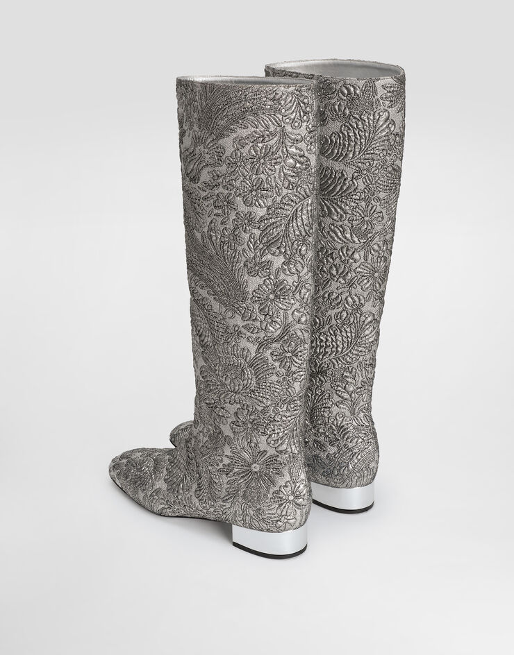 Dolce & Gabbana Brocade boots Dolce & Gabbana Brocade boots Silver CU1235AV760