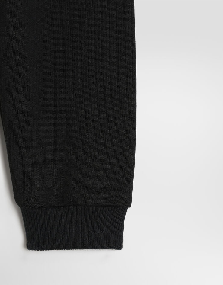 Dolce & Gabbana Fleece sweatpants with logo Blue L1JPIBG7QMX