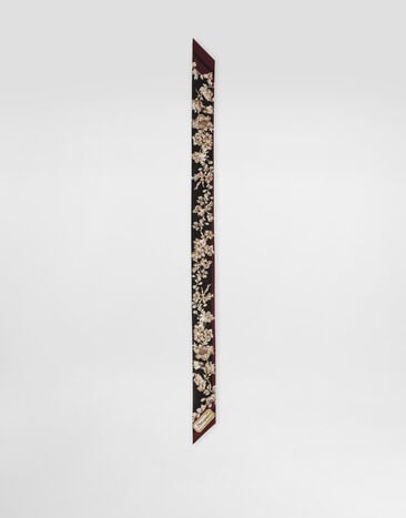 Dolce & Gabbana توب شريطي من تويل حريري مطبعة FS215AGDC9D
