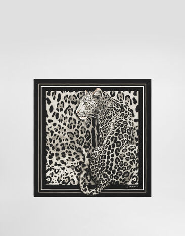 Dolce & Gabbana Leopard-print silk twill foulard (50x50) Print FN093RGDCUU